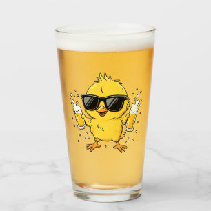 Beer Time Madafakas Funny Meme Duck Rodelbahn mit Glas