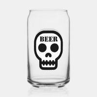 Beer™ Totenschädelglas (Design auf Vorder- und Rüc