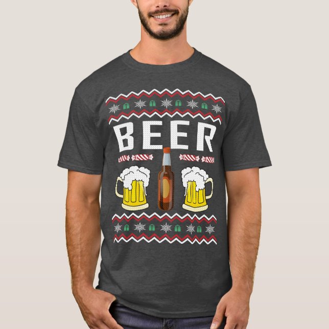 Beer Ugly Christmas T-Shirt (Vorderseite)