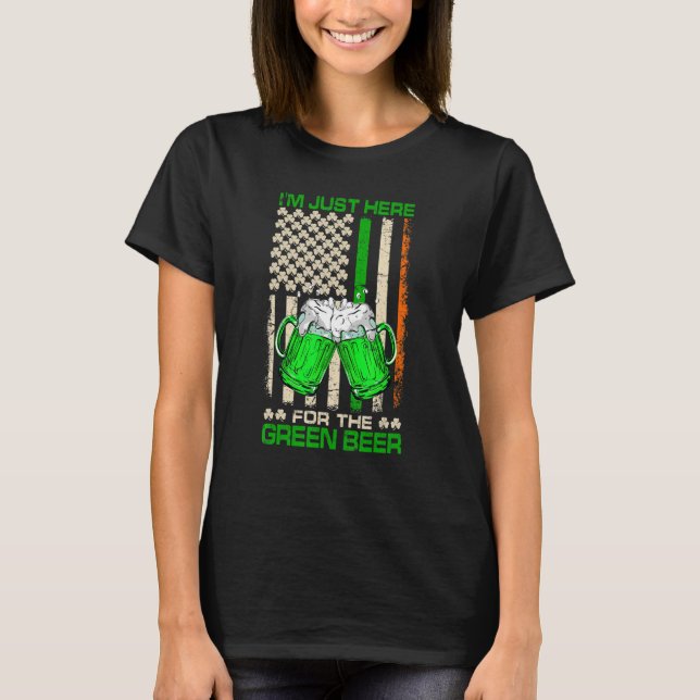 Beer US Flag St Patricks Day Matching Team Men Wo T-Shirt (Vorderseite)