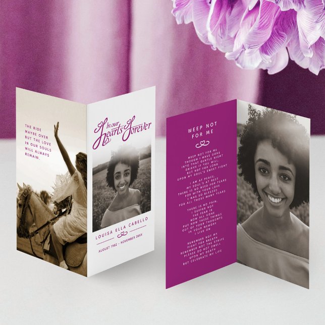 Beerdigen Sie unsere Herzen für immer violett Foto (Von Creator hochgeladen)