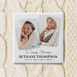 Beerdigung 2 Foto Gedenkfeier Button