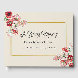 Beerdigung | Aquarellmücken Gästebuch