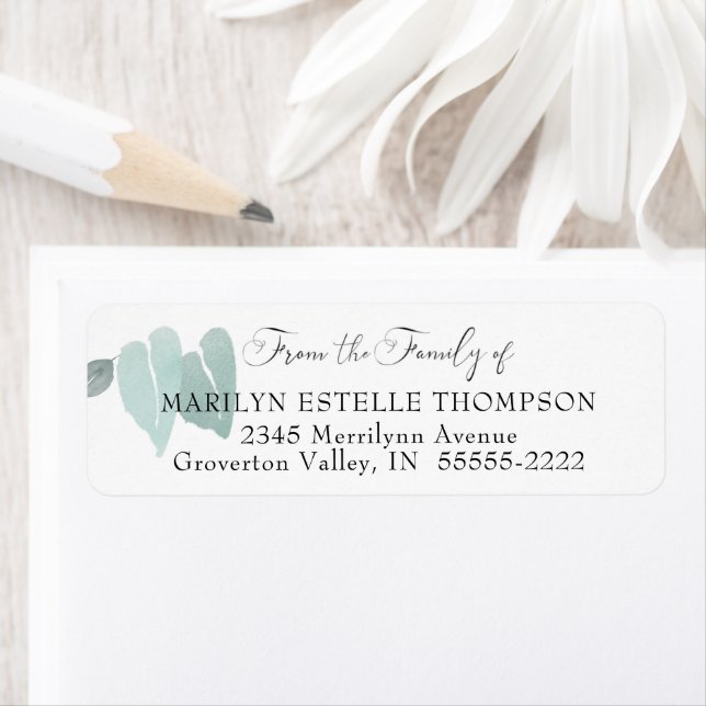 Beerdigung aus den Blätter der FAMILIE des grünen  (Insitu)