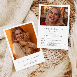 Beerdigung/Beerdigung/Gedenkfeier 2-Foto Einladung