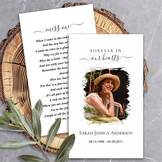 Beerdigung Beileid Foto Gedenkkarte Visitenkarte (Von Creator hochgeladen)