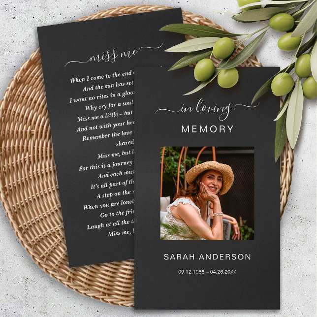 Beerdigung Beileid Foto Gedenkkarte Visitenkarte (Von Creator hochgeladen)