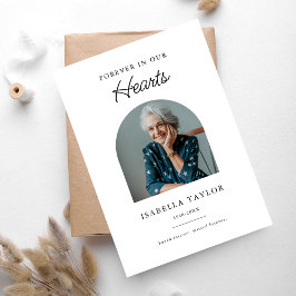 Beerdigung Beileid für immer in unserem Herz-Foto Dankeskarte