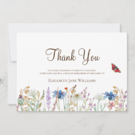 Beerdigung Bereavement Wildblume Danke