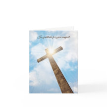 Beerdigung, Dankbarkeit von der Familie