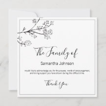 Beerdigung danke Ihnen Branchen und Schmetterling 