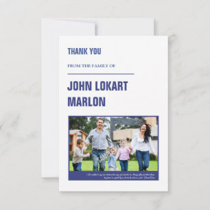 Beerdigung danke Ihnen Fotokarte