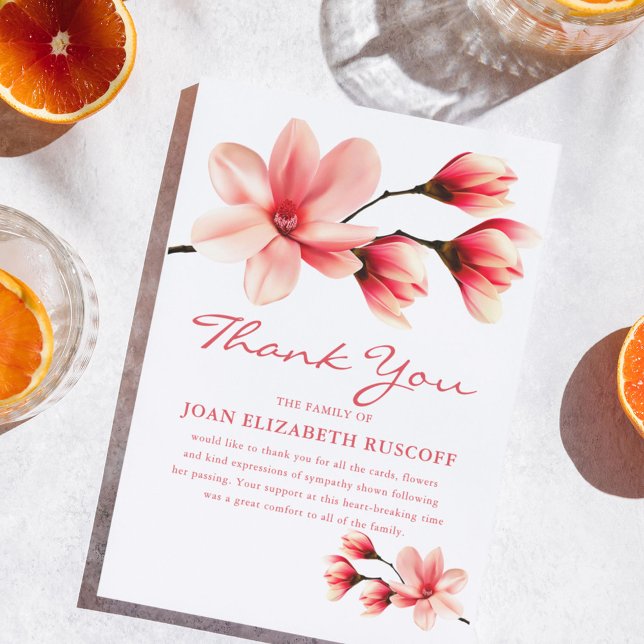 Beerdigung danke | Pink Magnolia Memorial (Von Creator hochgeladen)