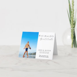 Beerdigung Dankeschön Karte - mit Dankbarkeit