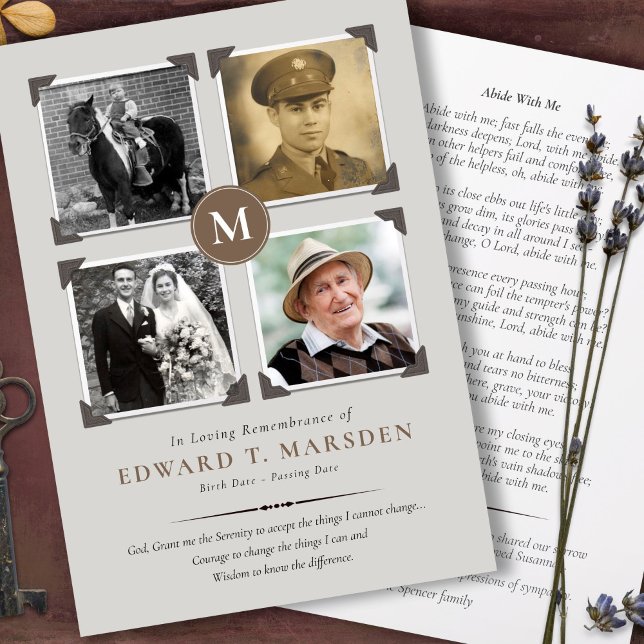 Beerdigung Dankeschön Karten | Erinnerungen mit Ge (Forever in our hearts, Celebration of life, In loving memory, photo collage funeral thank you cards)