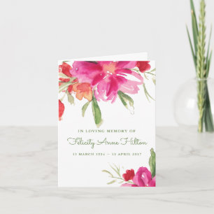 Beerdigung Dankeschön Karten Florals 5