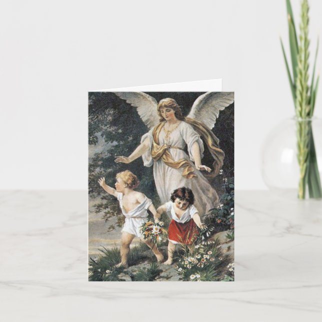 Beerdigung Dankeschön Karten | Guardian Angel 03 (Vorderseite)