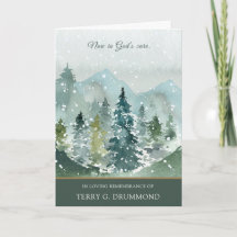 Beerdigung Dankeschön Karten | Spruce Forest