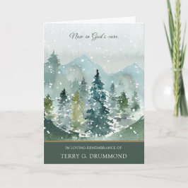 Beerdigung Dankeschön Karten | Spruce Forest