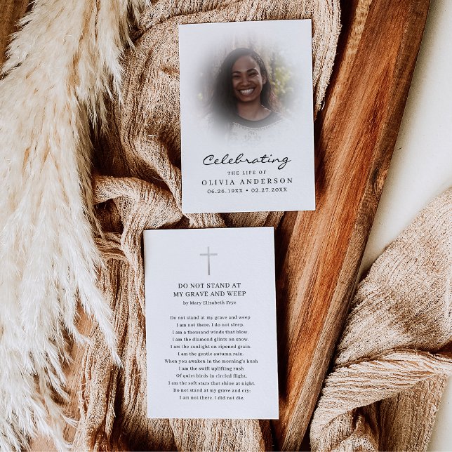 Beerdigung der Beerdigungskarte für das Foto des L Mitteilungskarte (Von Creator hochgeladen)