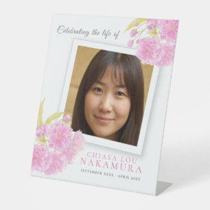 Beerdigung der Blüte des Fotos Sockelschild