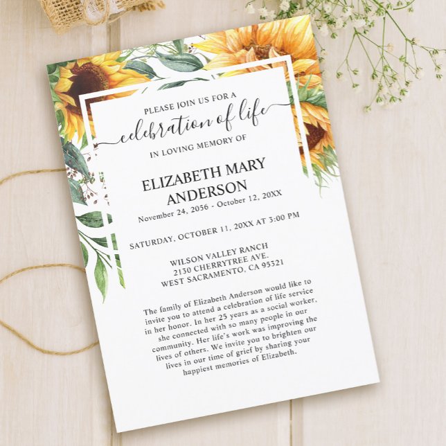 Beerdigung der Gedenkstätte zur Beerdigung von Son Einladung (Von Creator hochgeladen)