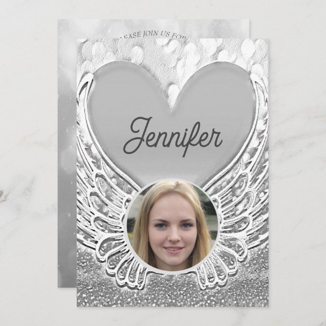 Beerdigung der lebenslangen Beerdigung Einladung (Vorne/Hinten)