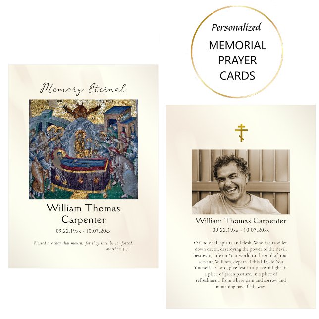 Beerdigung der Theotokos-Beerdigungskarte Platzkarte (Von Creator hochgeladen)