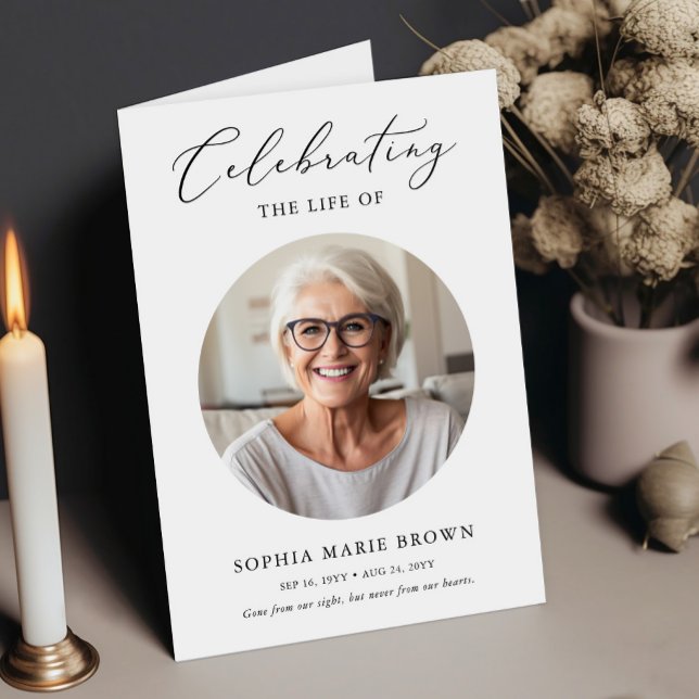 Beerdigung des Foto-Beerdigungsprogramms Karte (Von Creator hochgeladen)