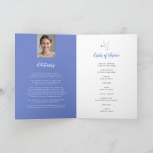 Beerdigung des Fotos der blauen Rose Programm