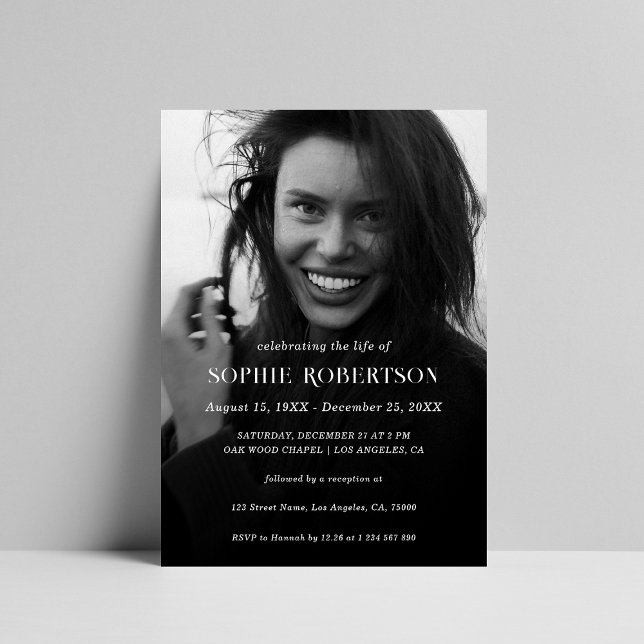 Beerdigung des Fotos für einfache Gedenkstätten Einladung (Von Creator hochgeladen)