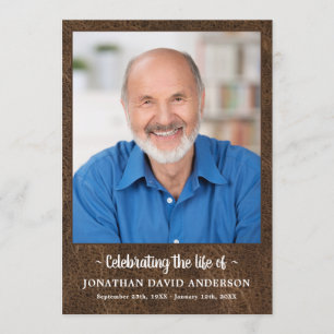 Beerdigung des Fotos zum Gedenken an das Leben Programm