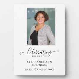 Beerdigung des Fotos zur Beerdigung des Lebens Fotoplatte