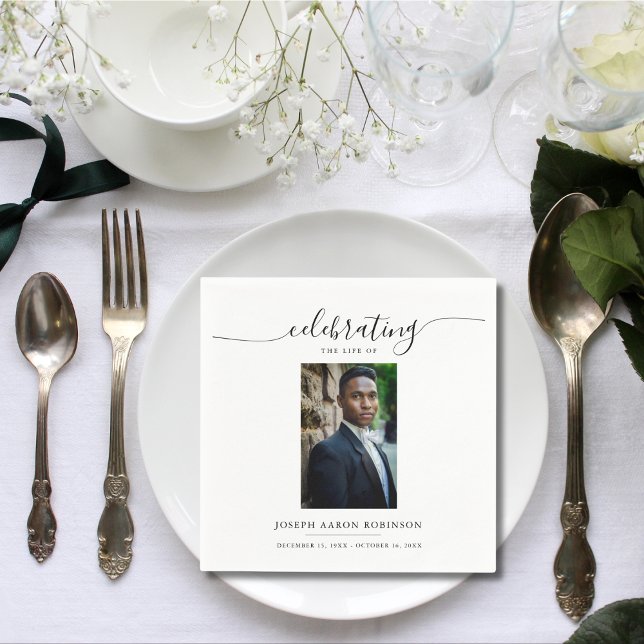 Beerdigung des Fotos zur Beerdigung des Lebens Serviette (Von Creator hochgeladen)