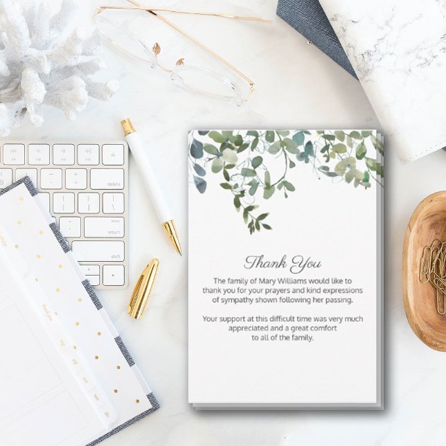 Beerdigung des Friedens im Grünen Vielen Dank Dankeskarte (Von Creator hochgeladen)