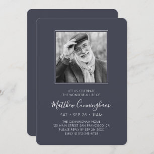 Beerdigung des Gedenkens zur Beerdigung des Lebens Einladung