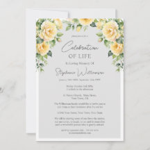 Beerdigung des Lebens 4 Foto Gelbe Rose Beerdigung