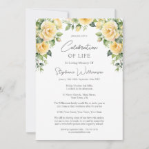 Beerdigung des Lebens 4 Foto Gelbe Rose Beerdigung