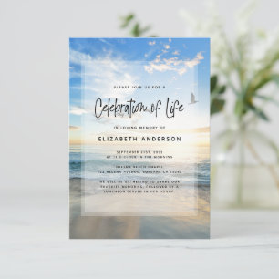 Beerdigung des Lebens im Ozean Einladung