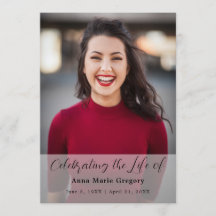 Beerdigung des Life Foto Einfache Gedenkfeier