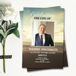 Beerdigung des Programms zur Beerdigung des Lebens Flyer