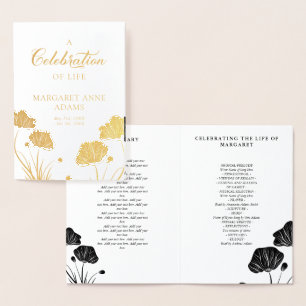 Beerdigung des Programms zur Beerdigung des Lebens Folienkarte