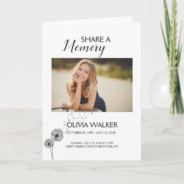 Beerdigung des Programms zur Beerdigung des Lebens Programm (Vorderseite)