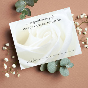 Beerdigung einer Gedächtnisflora-Rose gemeinsam nu Postkarte