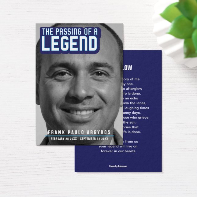 Beerdigung einer legendären, modernen blauen Gedic (Schreibtisch)