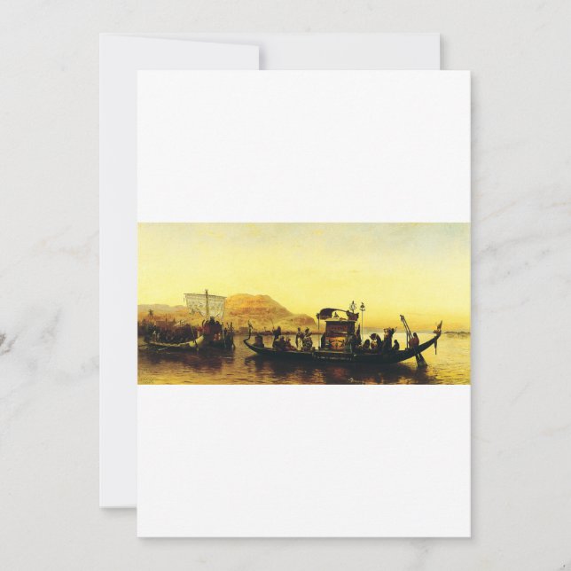 Beerdigung einer Mama am Nil durch Frederick Arthu Einladung (Vorderseite)