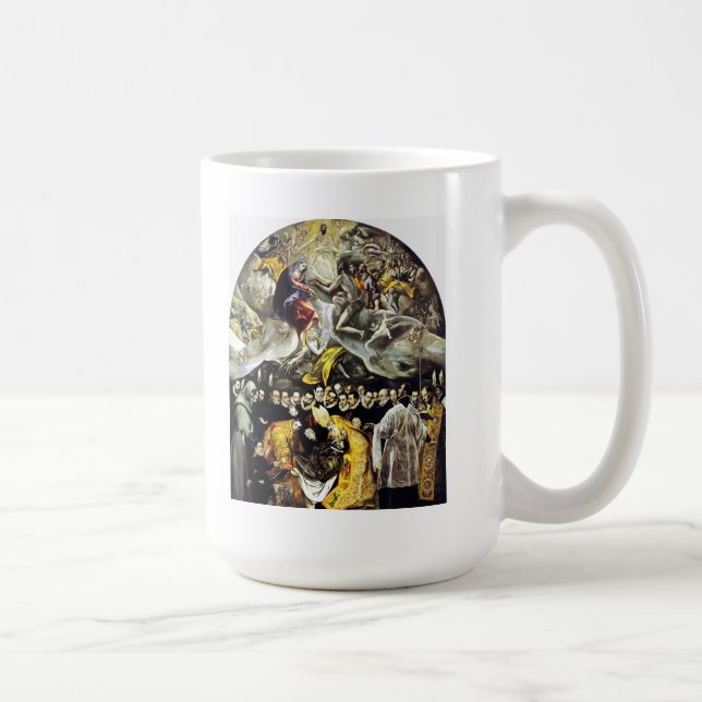Beerdigung EL Greco der Zählung von Orgaz-Tasse Tasse (Rechts)