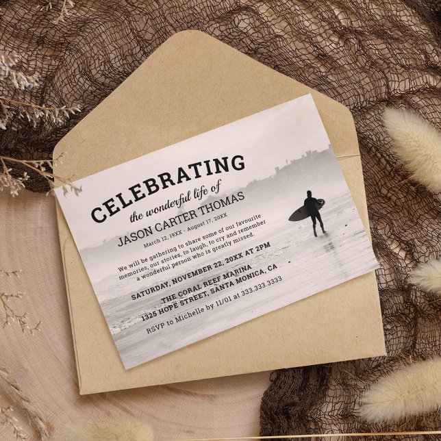 Beerdigung | Feiern des Lebens Einladung (Von Creator hochgeladen)