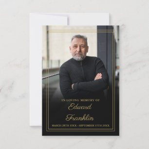 Beerdigung Foto-Beerdigungskarte