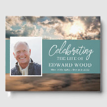 Beerdigung Gästebuch mit Top-Foto